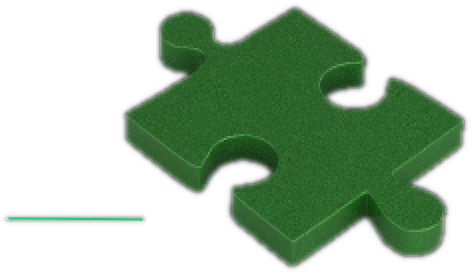 dark green puzzle piece